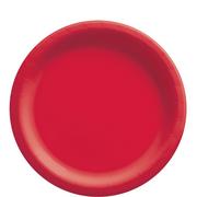 Red Extra Sturdy Paper Lunch Plates, 8.5in, 20ct